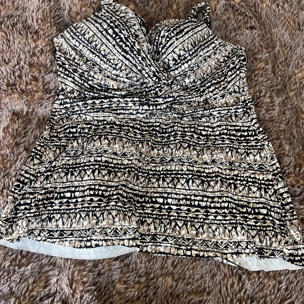 Available! Miraclesuit - Black, Gold and Cream Tankini